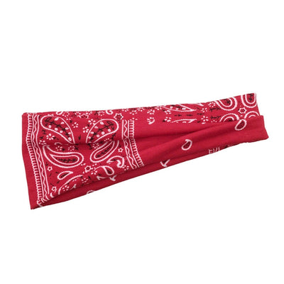 Hair Band Women's Bohemian Printed Headband Yoga Sports Sweat-absorbent Headscarf Cashew Flower Headwear Headband