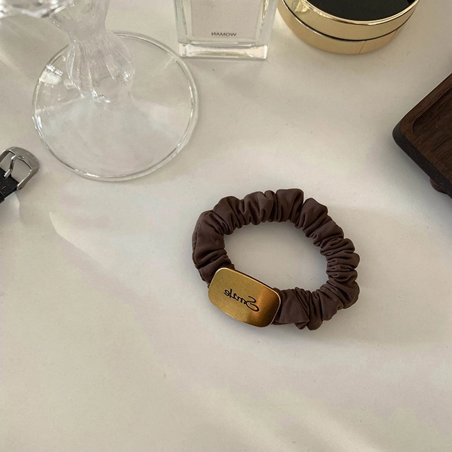 Women's Casual Simple Style Letter Flower Metal Hair Tie