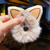 fashion cartoon plush handmade hair tie 1 piece
