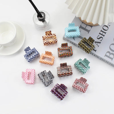 Women's Retro Color Block Acetic acid sheets Hair Claws