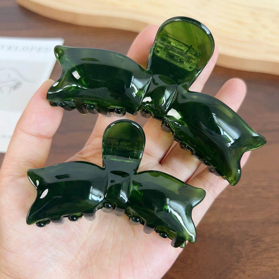 Women's Elegant Color Block Acetic acid sheets Bowknot Hair Claws