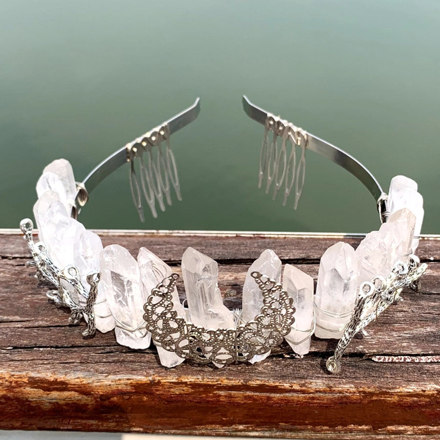 fashion moon crown alloy hollow out crown