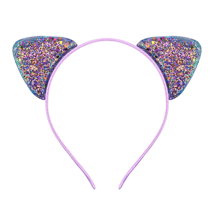 cute cat ears cloth sequins hair band 1 piece