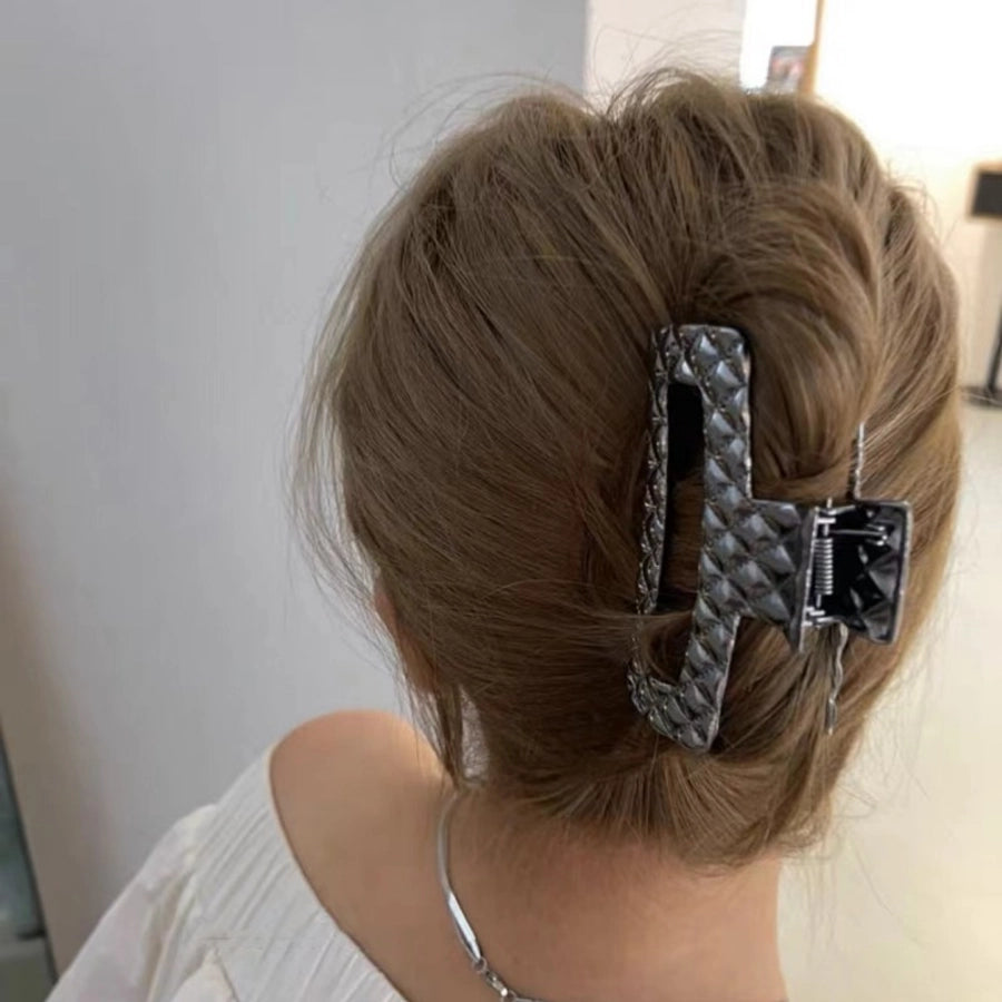 simple style solid color metal hair claws