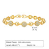 Wholesale Jewelry Vintage Style Classic Style Geometric Copper Zircon Bracelets Love Chain