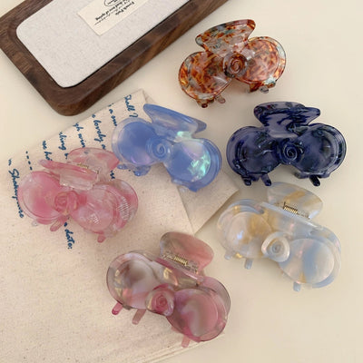 Women's Sweet Simple Style Flower Acetic acid sheets Hair Claws