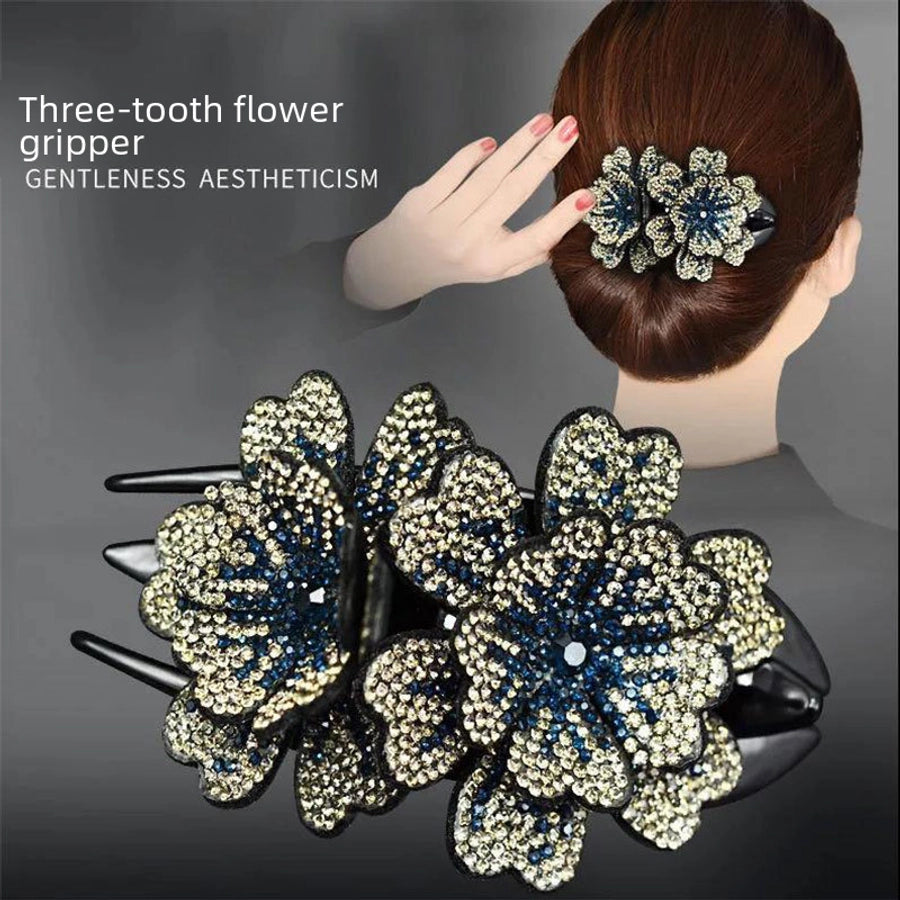 Korean Elegant Elegant Three-tooth Clip Hair Clip Mom Duckbill Clip Hair Fashion Headwear Big Grab Clip Back Head Hair Accessories