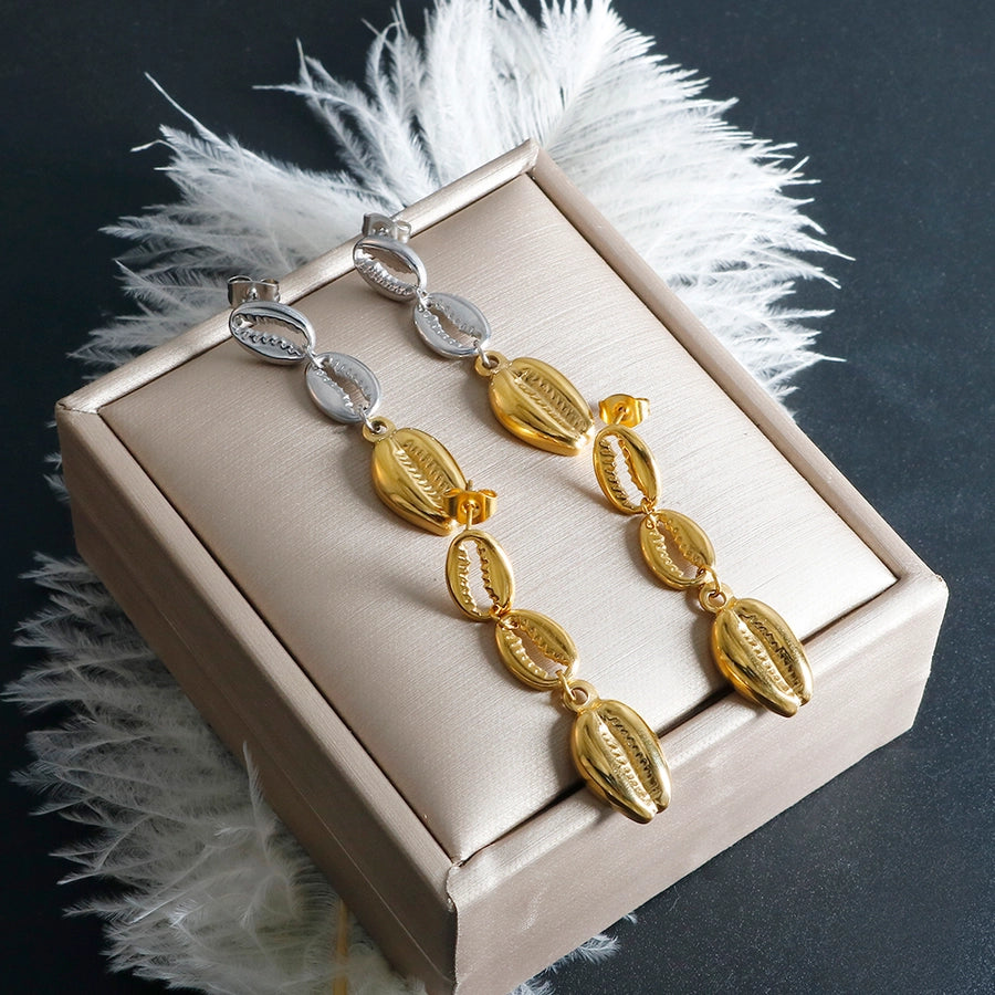 Jewelry IG Style Marine Style Commute Conch 304 Stainless Steel Bracelets Earrings Necklace