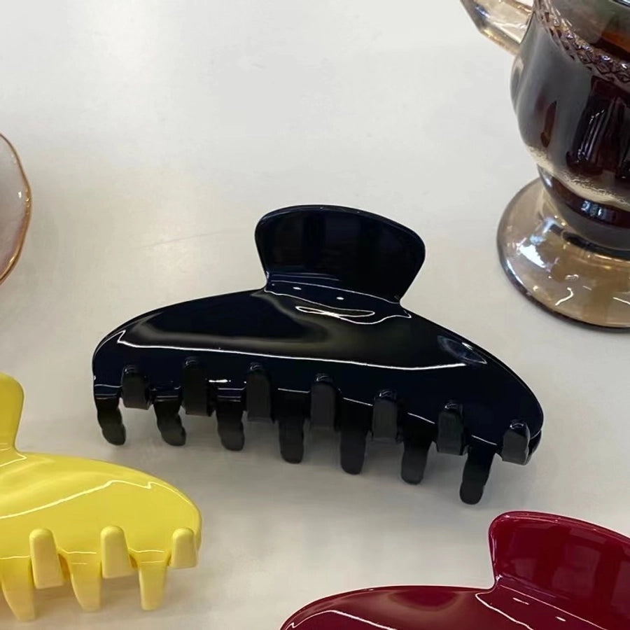 Women's Basic Simple Style Solid Color Acetic acid sheets Hair Claws