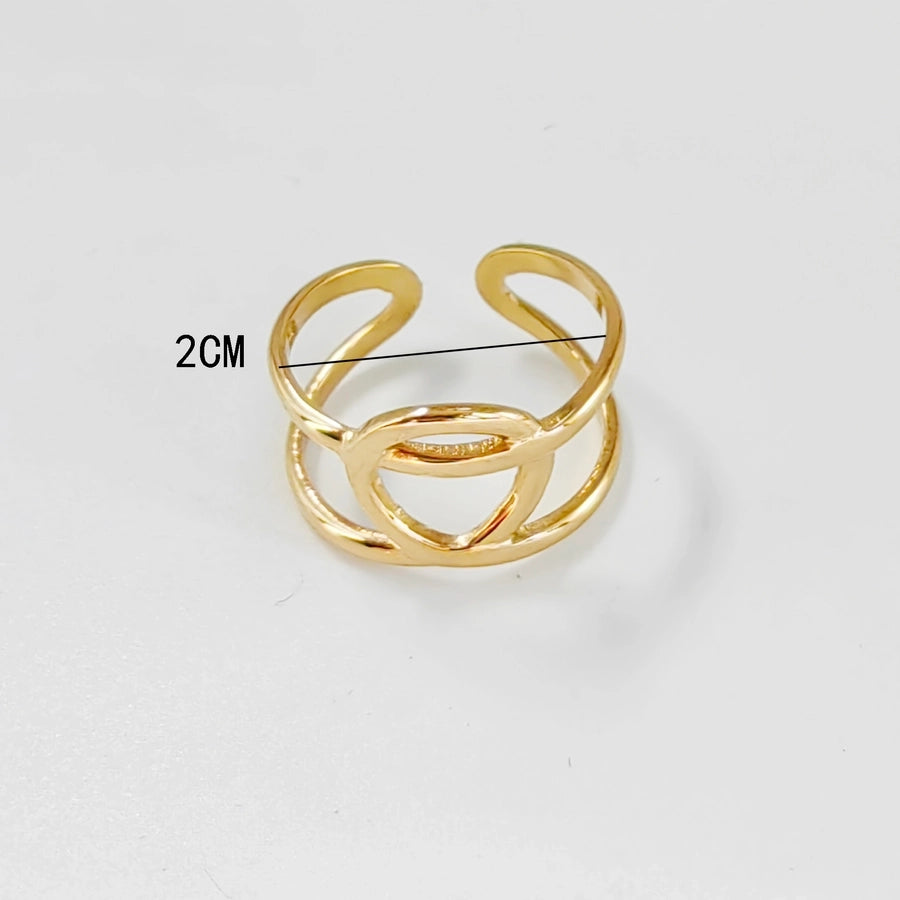 Jewelry Vintage Style Simple Style Wings Fish 304 Stainless Steel Plating Open Rings