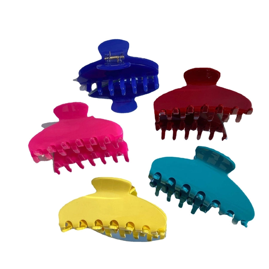 Women's Basic Simple Style Solid Color Acetic acid sheets Hair Claws