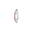 1 Piece 1 Set Belly Rings Hip-Hop Shiny Heart Shape 316L Stainless Steel  Copper Hollow Out Inlay Zircon Belly Rings