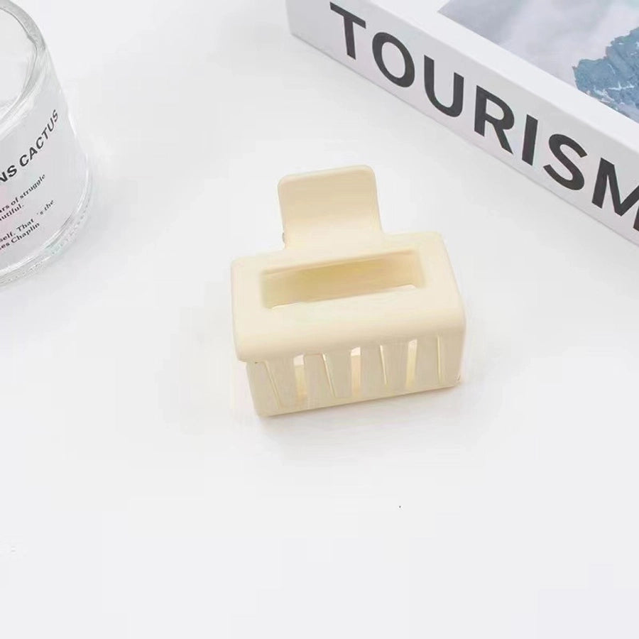 lady solid color plastic resin stoving varnish hair claws