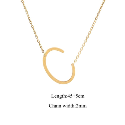 Jewelry Elegant Simple Style Classic Style Letter 201 Stainless Steel 304 Stainless Steel Pendant Necklace