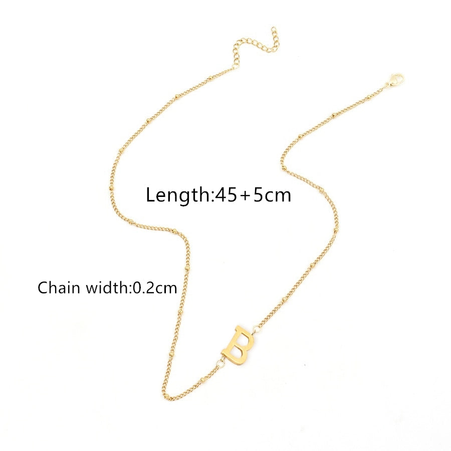 Jewelry Simple Style Classic Style Letter 201 Stainless Steel 304 Stainless Steel Pendant Necklace