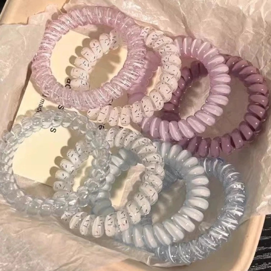 Women's IG Style Sweet Color Broken Point Solid Color Plastic plastic Hair Tie