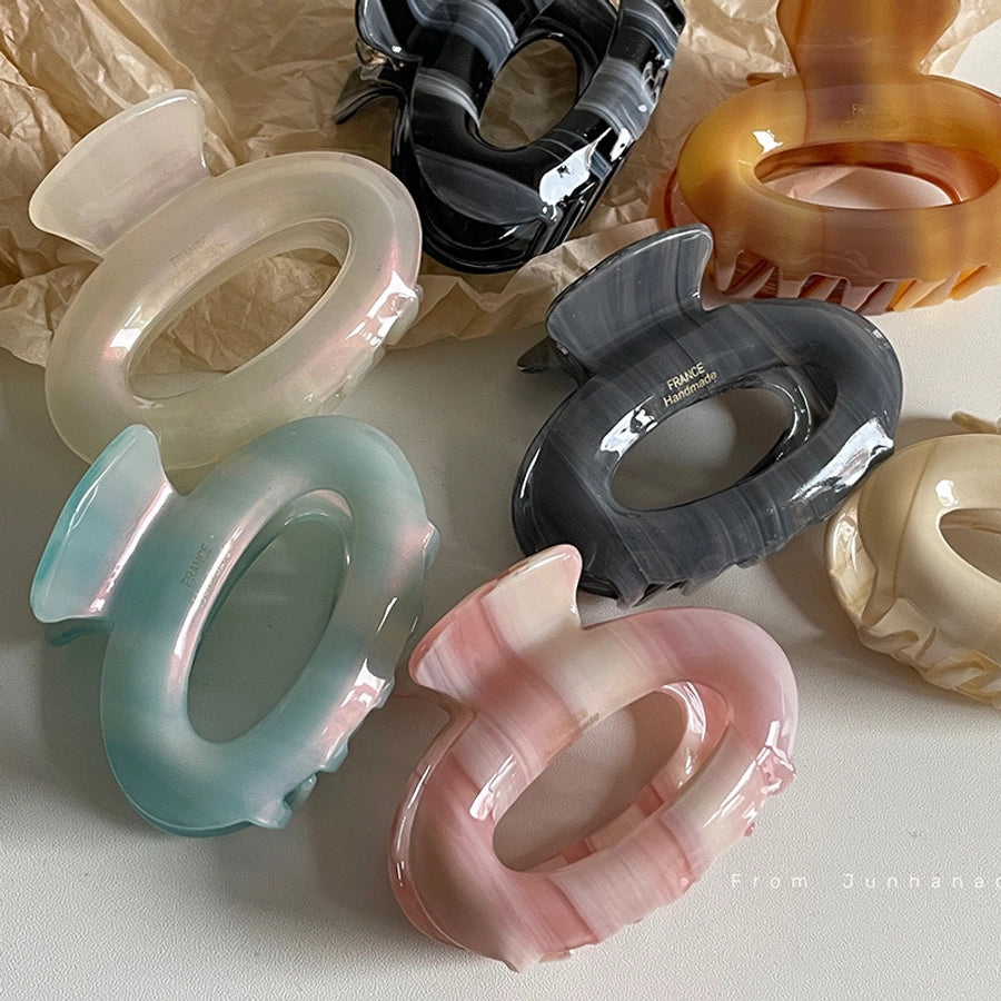 Women's Simple Style Solid Color Acetic Acid Hair Claws