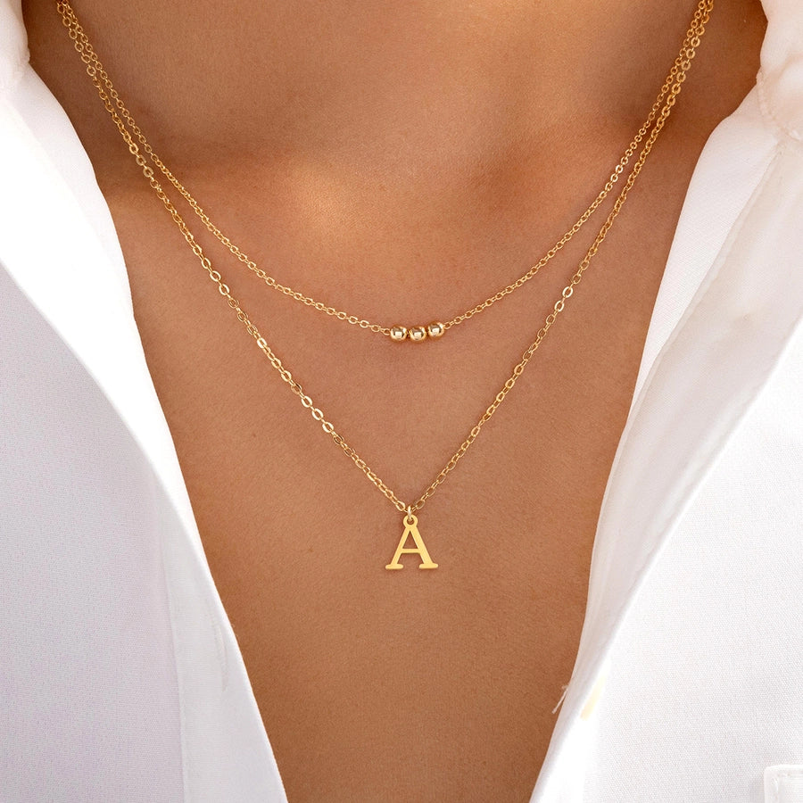 Jewelry Casual Elegant Classic Style Letter 201 Stainless Steel 304 Stainless Steel Pendant Necklace