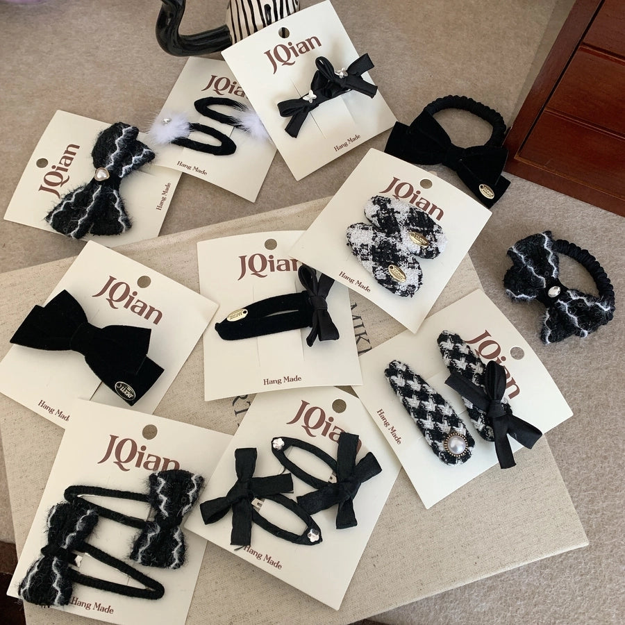 Women's Elegant Bow Knot Cloth Hair Clip Hair Tie