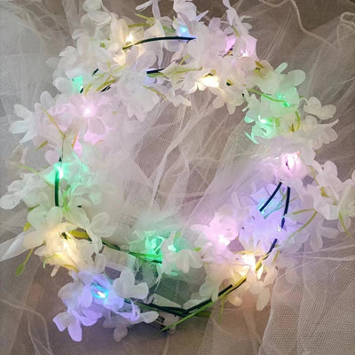 Women's Pastoral Flower Cloth Hair Band