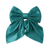 Girl'S Sweet IG Style Bow Knot Yao Ming Polyester Ribbed Band Hair Clip