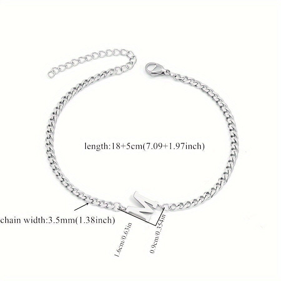 Classic Style Letter 201 Stainless Steel 304 Stainless Steel Bracelets In Bulk