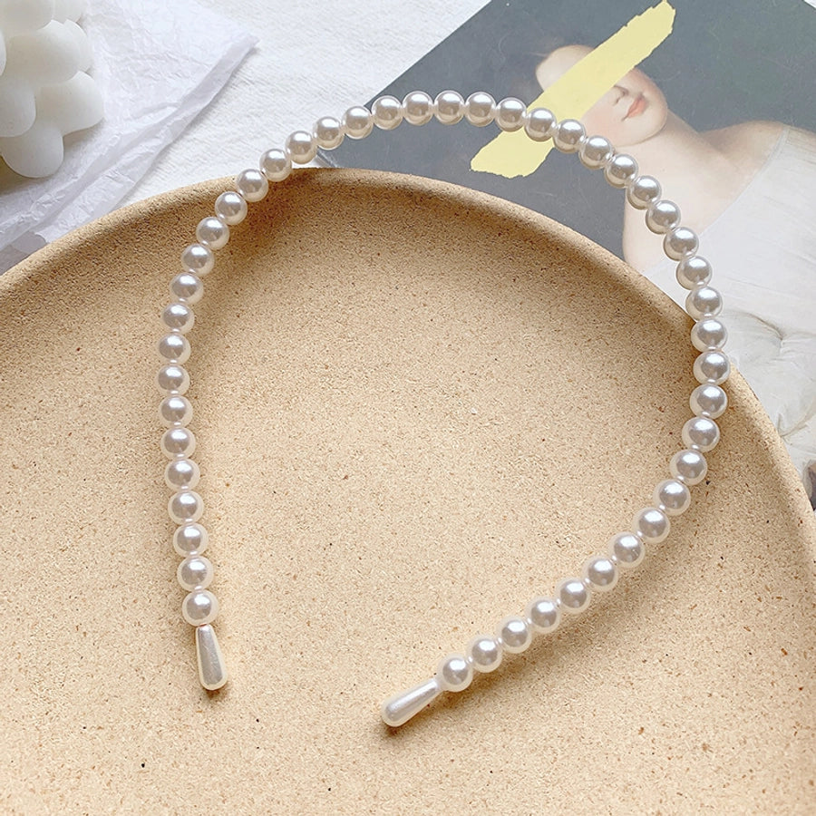 simple pearl hair hoop female wild out headband pressure hair bundle hairpin super fairy headband