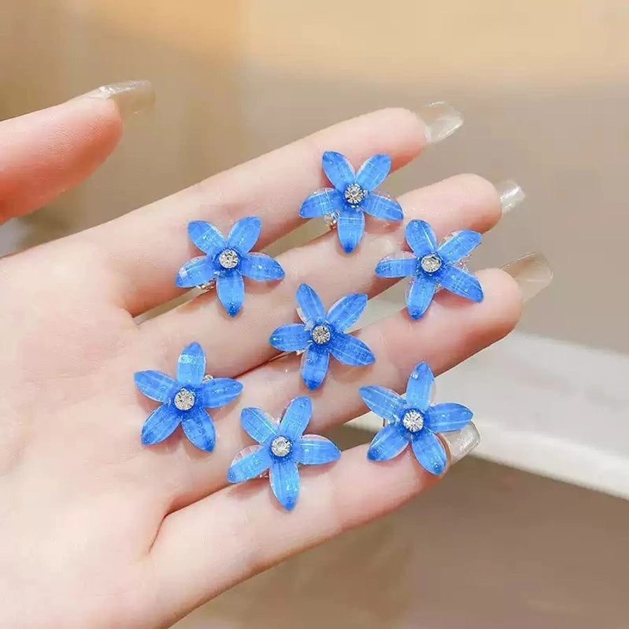 Children's Flower Small Grab Hair Accessories Girl's Braided Hair Buckle Head Flower Little Girl's Mini Grab Small Hairpin Headwear