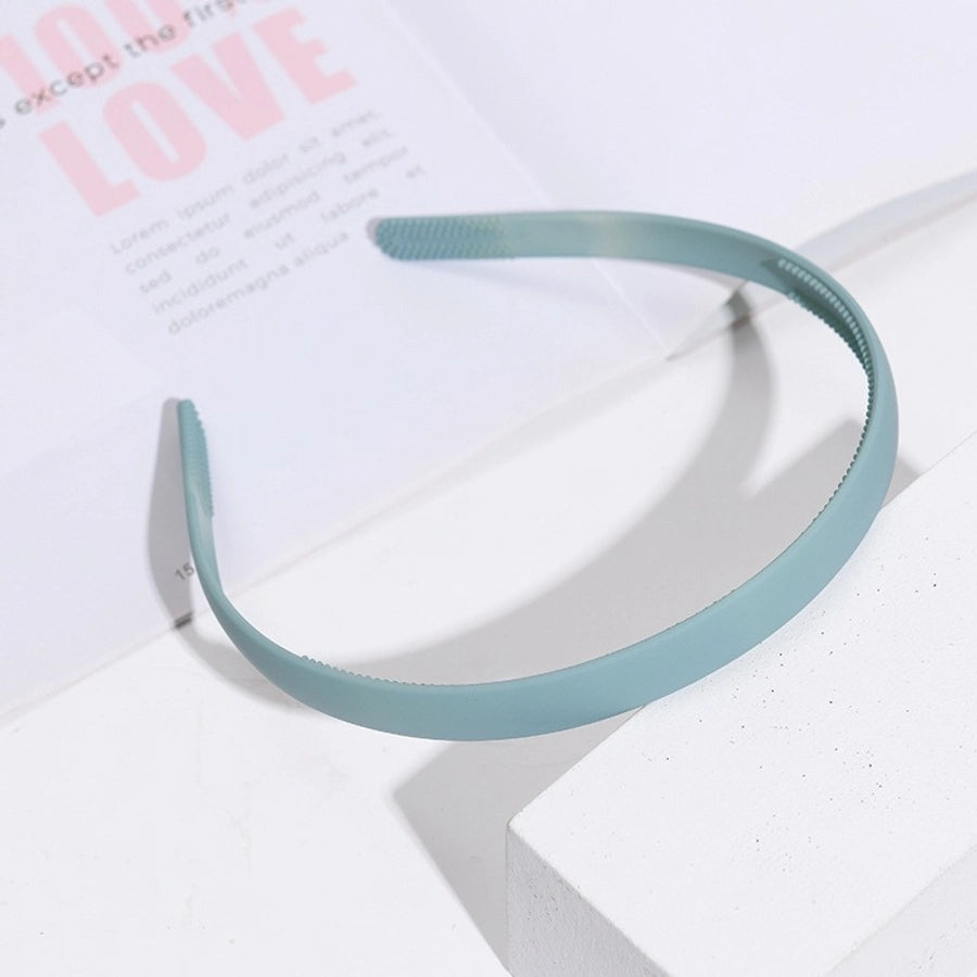 u shape solid color plastic resin hair band 1 piece