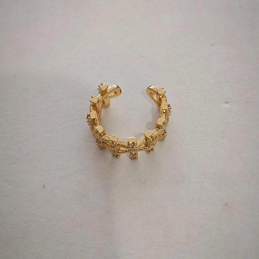 1 Piece IG Style Simple Style Geometric Plating Copper Ear Cuffs