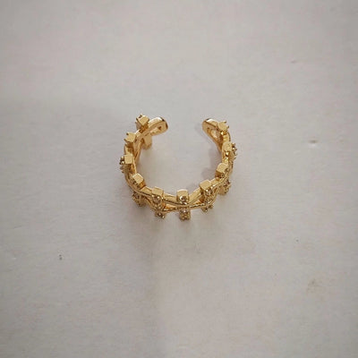 1 Piece IG Style Simple Style Geometric Plating Copper Ear Cuffs