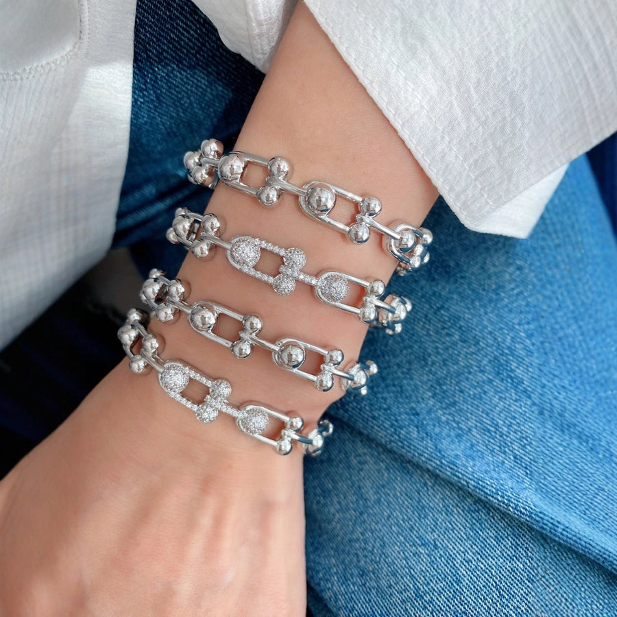 Jewelry Vintage Style Classic Style Geometric Copper Zircon Plating Rings Bracelets