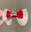 fashion crown gauze epoxy inlay rhinestones hair clip hair band 1 piece