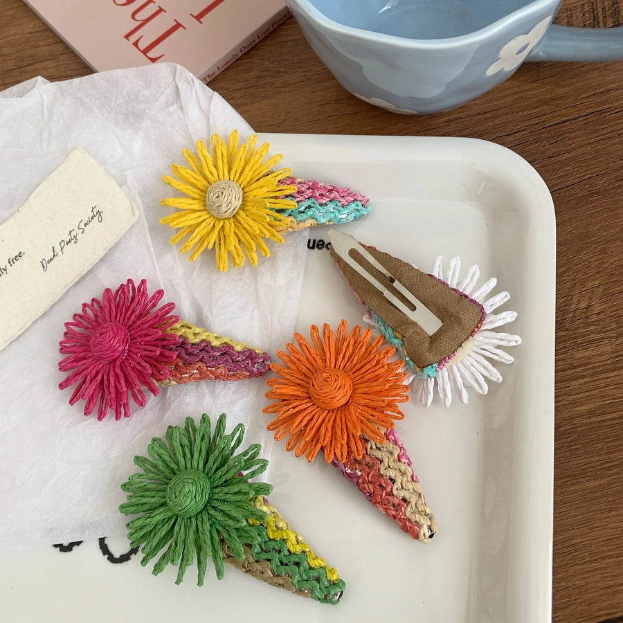 Women's Streetwear Floral Alloy Hair Clip