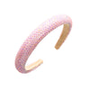 casual solid color cloth inlay artificial rhinestones hair band