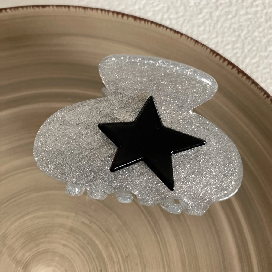 women's vintage style pentagram acetic acid sheets hair claws