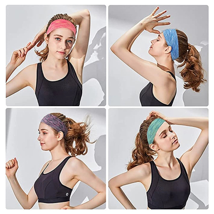 Unisex Hip-Hop Retro U Shape Plaid Imitation Cotton Hair Band