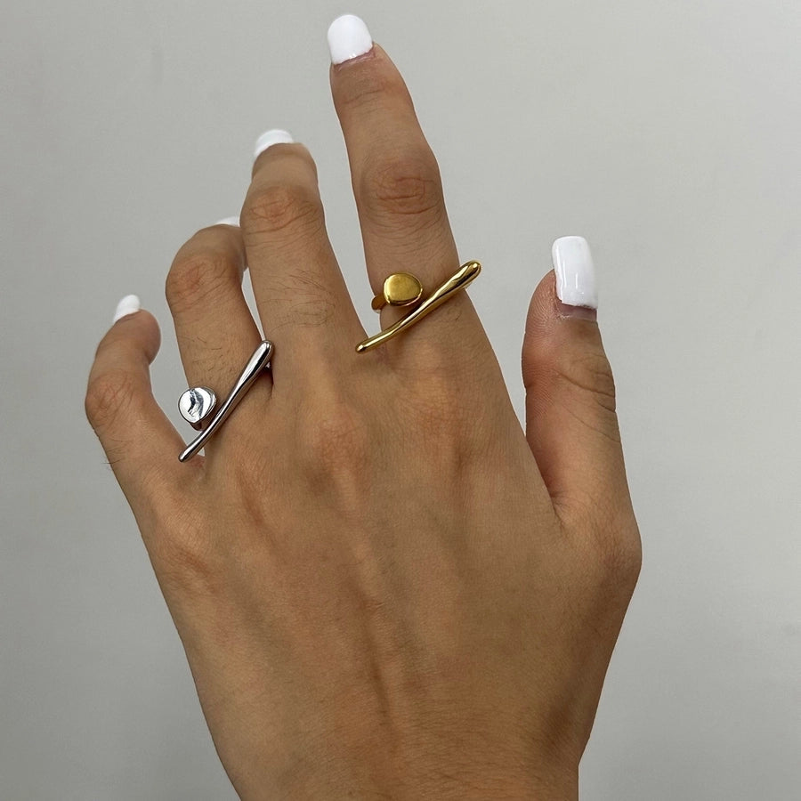 Jewelry Simple Style Classic Style Geometric 304 Stainless Steel Open Rings