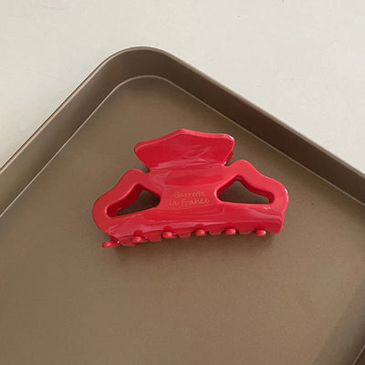 Korea imported France acetic acid grab clip hollow medium hair grab plate hair shark clip hairpin grab clip