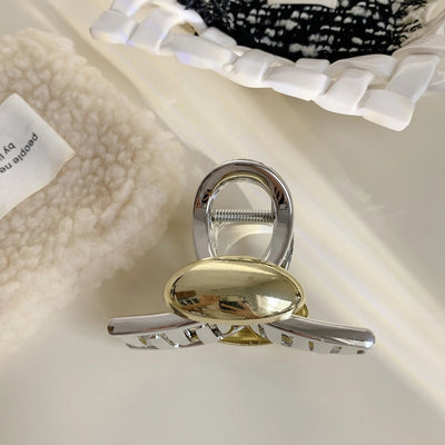 Personalized Metal Hemispherical Grip Ins Popular Barrettes Fashion All-Match Shark Clip Updo Hair Accessories