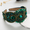fashion geometric cloth inlay rhinestones hair band 1 piece