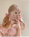 Pink Bow Hairpin Women's Hair Accessories New Internet Celebrant Sweet Bangs Hairpin Cute Headwear Jewelry