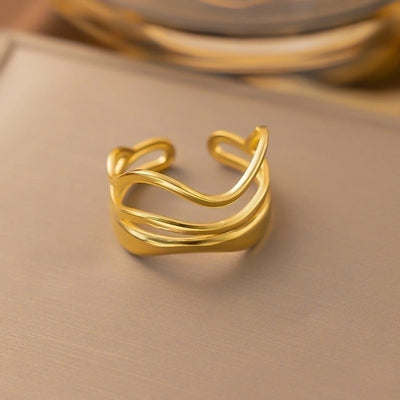 Jewelry Sweet Bow Knot Titanium Steel Plating Rings