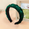 fashion solid color velvet hair band 1 piece