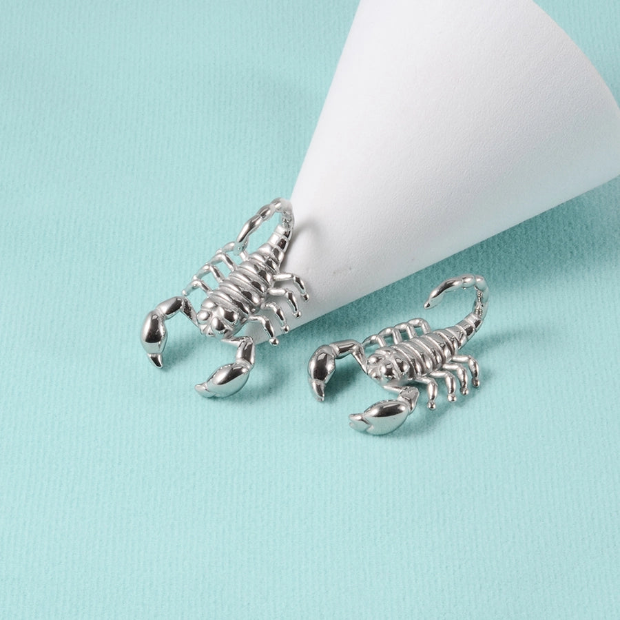 1 Piece Casual C Shape Animal Circle 304 Stainless Steel 18K Gold Plated Stainless Steel Earrings