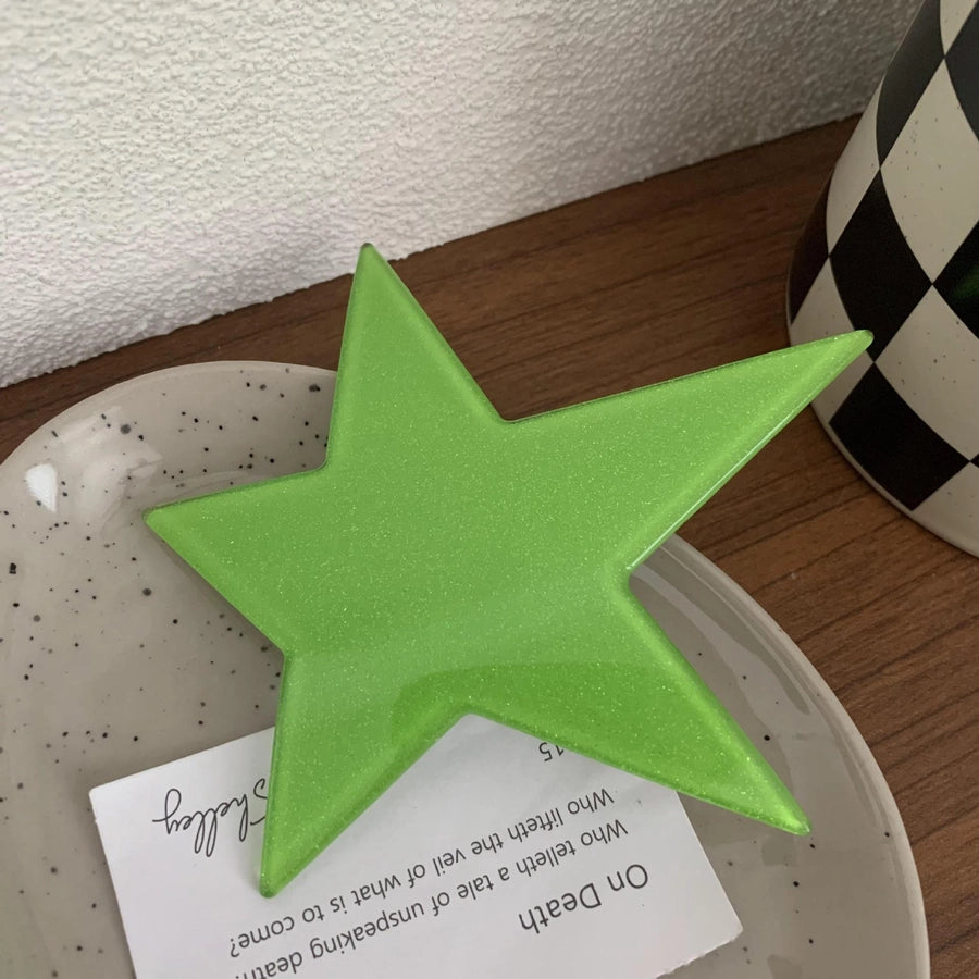 y2k tie dye star acetic acid sheets hair clip