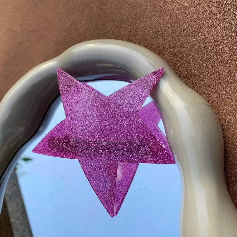 y2k tie dye star acetic acid sheets hair clip