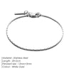Vacation Simple Style Classic Style Solid Color 304 Stainless Steel 18K Gold Plated White Gold Plated Bracelets In Bulk