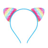 cute cat ears cloth sequins hair band 1 piece