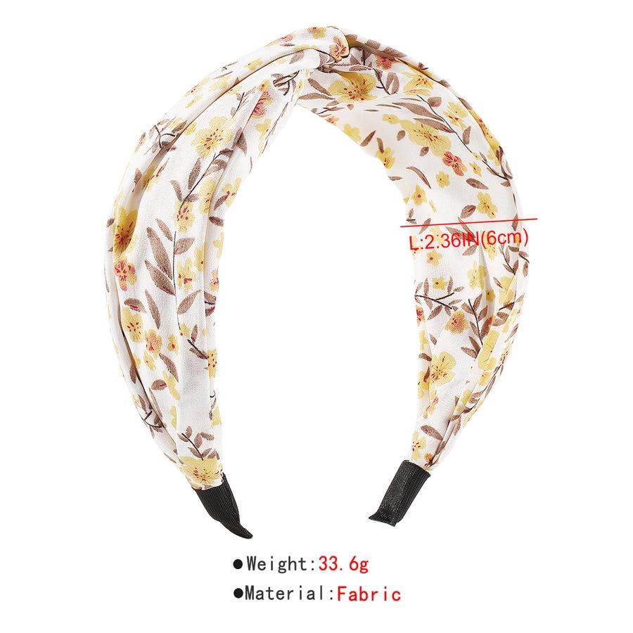 women's bohemian beach ditsy floral cloth printing hair band